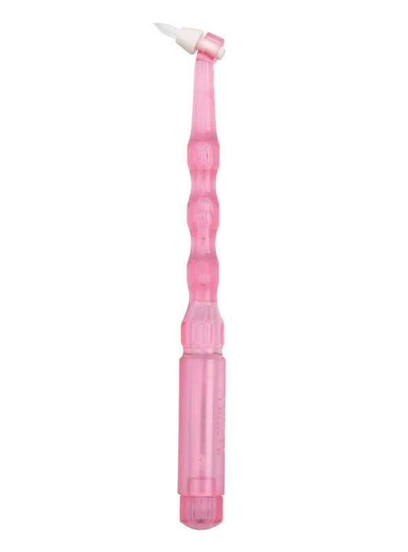 Interdentalbürste I-Prox® P Set, pink transparent, für Zahnzwischenräume.