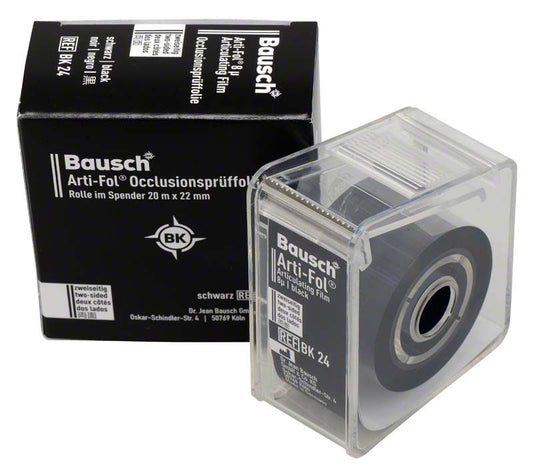 Image of Arti-Fol® Plastik 8µ 2-seitig 20m Spender - 22mm breit - schwarz