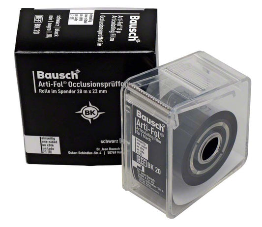 Image of Arti-Fol® Plastik 8µ 1-seitig 20m Spender - 22mm breit - schwarz