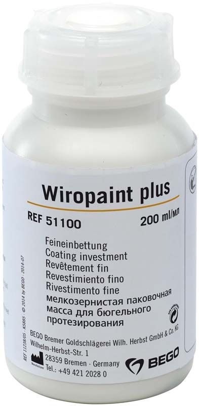 Wiropaint plus Feineinbettung in 200 ml Flasche mit mehrsprachiger Beschriftung.