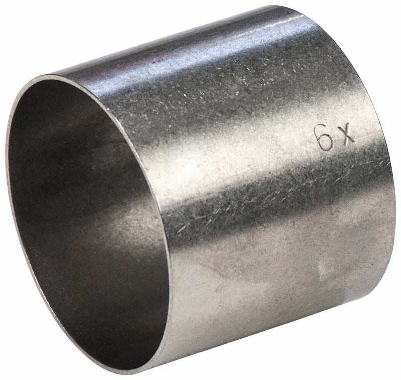 Metall-Muffelring Gr. 6 aus Spezial-Stahl für Dentalanwendungen.