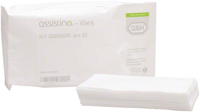 Entsorgungsvlies Assistina 301 plus Verpackung mit 20 Einlagen.
