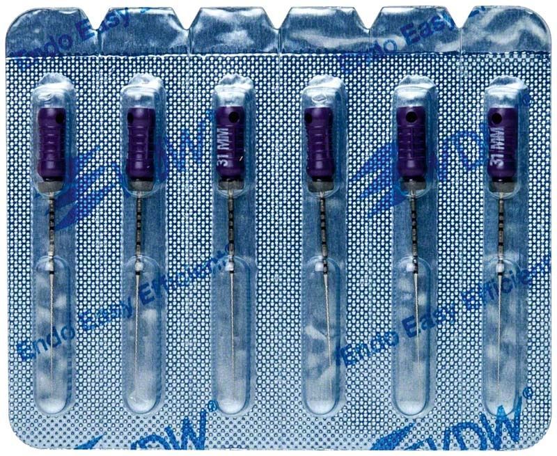 Sterile VDW Hedström Feilen 31mm Gr. 10 in Blisterverpackung