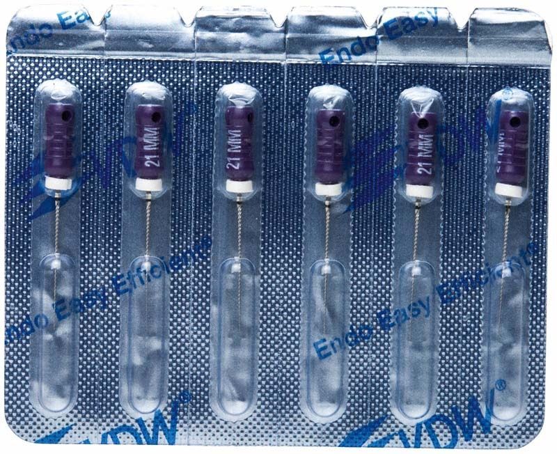 K-Feilen 21mm Gr. 010 in Blisterverpackung mit lila Griffen.