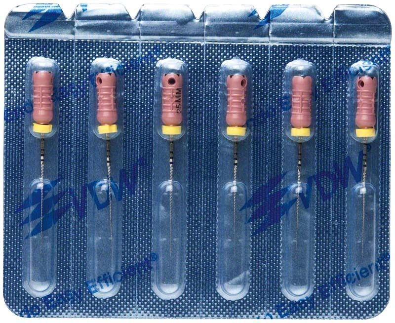 K-Feilen 25mm Gr. 006 in Blisterverpackung für Endodontie.