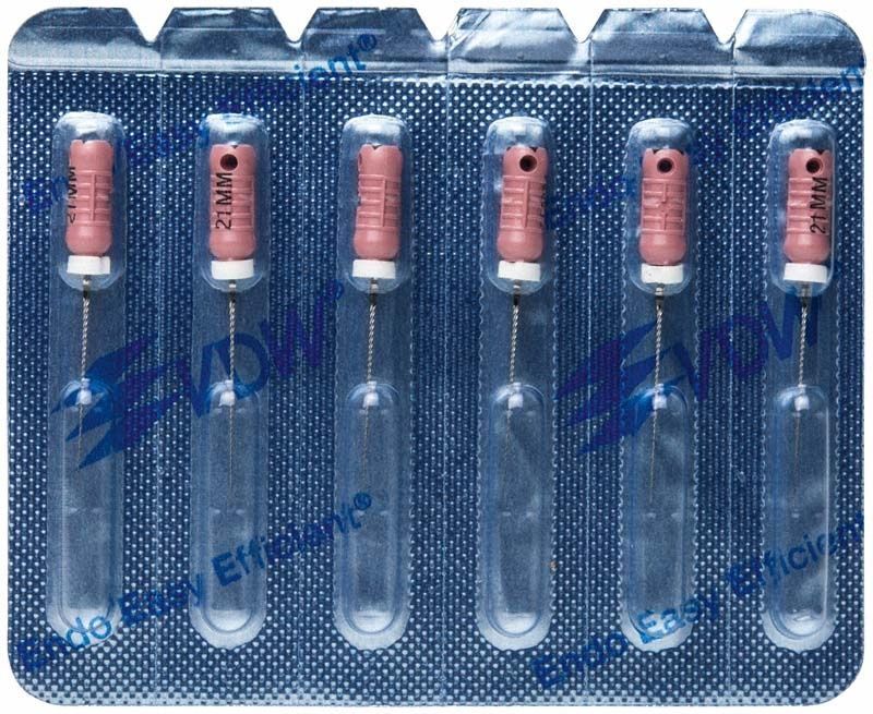 K-Feilen 21mm Gr. 006 in Blisterverpackung für Dentalmedizin.