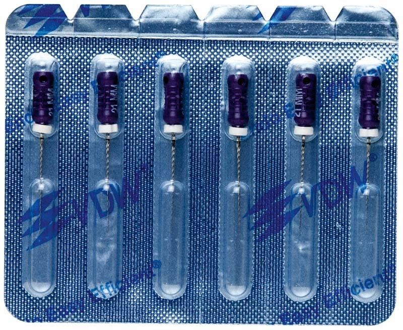 Verpackung mit sechs K-Bohrer 21mm Gr. 010 von VDW.