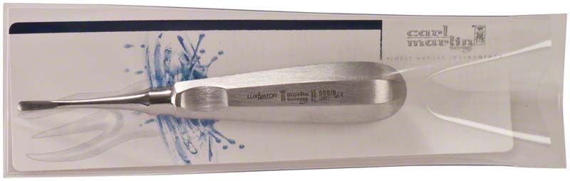 Luxationsinstrument Figur 8 - 4,0mm, gebogen, in transparenter Verpackung.