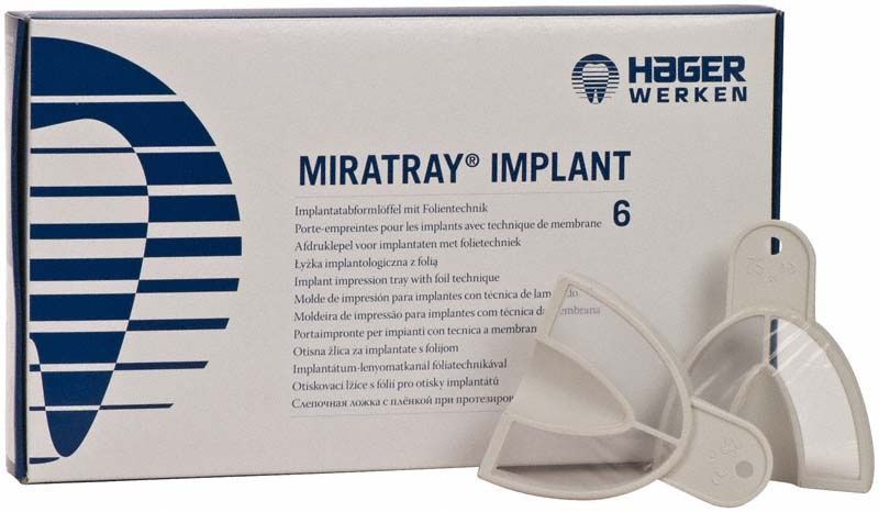 Miratray® Implant OK S2 medium Implantatabformlöffel mit Verpackung.