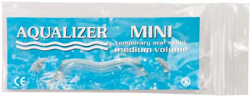 Aqualizer ultra-mini medium in transparenter Verpackung.