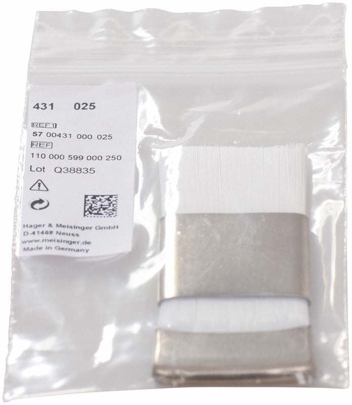 Nylon-Bohrerreinigungsbürste von Hager & Meisinger in Verpackung.
