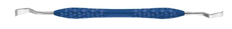 Ergoplant Knochenschaber Buser mit blauen Griff, 3mm/5mm Schaberenden
