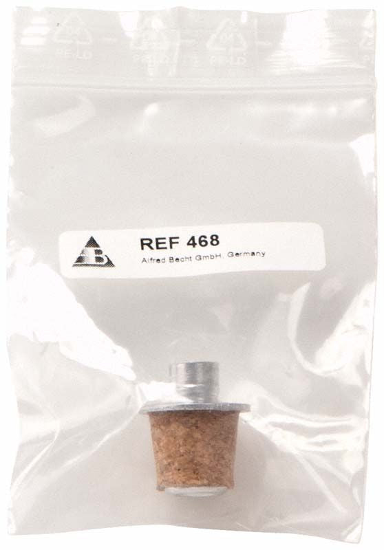 Brenner-Röhrchen mit Korkverschluss in transparenter Verpackung.