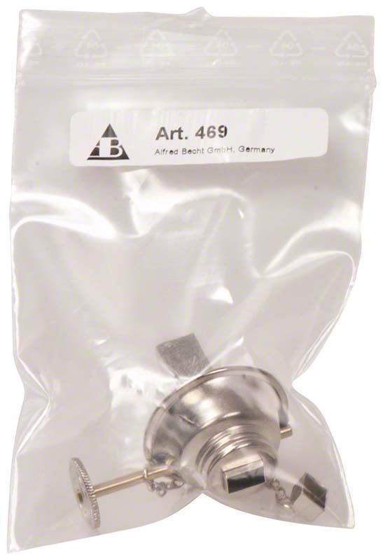 Schraubverschluss für Spirituslampe in transparenter Verpackung.