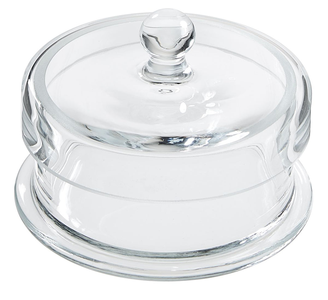 Watteglas mit Überfalldeckel, Durchmesser 100mm, Höhe 50mm.