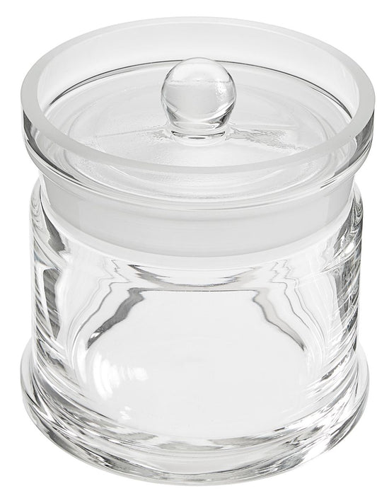 Image of Watteglas mit eingeschliffenem Glasdeckel Ø 100mm - Höhe: 100mm