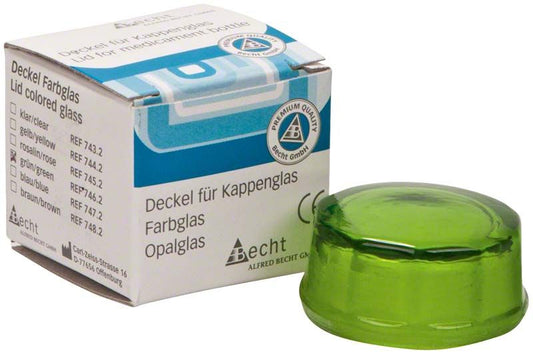 Image of Kappenglasdeckel Buntglas grün