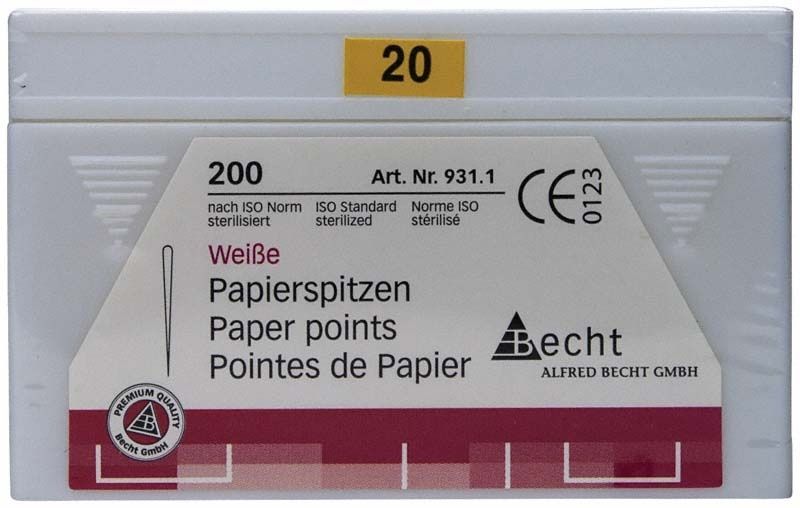 Weiße Papierspitzen Gr. 20, 200 Stück in Originalverpackung.