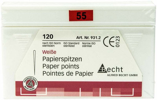 Image of Weiße Papierspitzen Gr. 55 , 120er