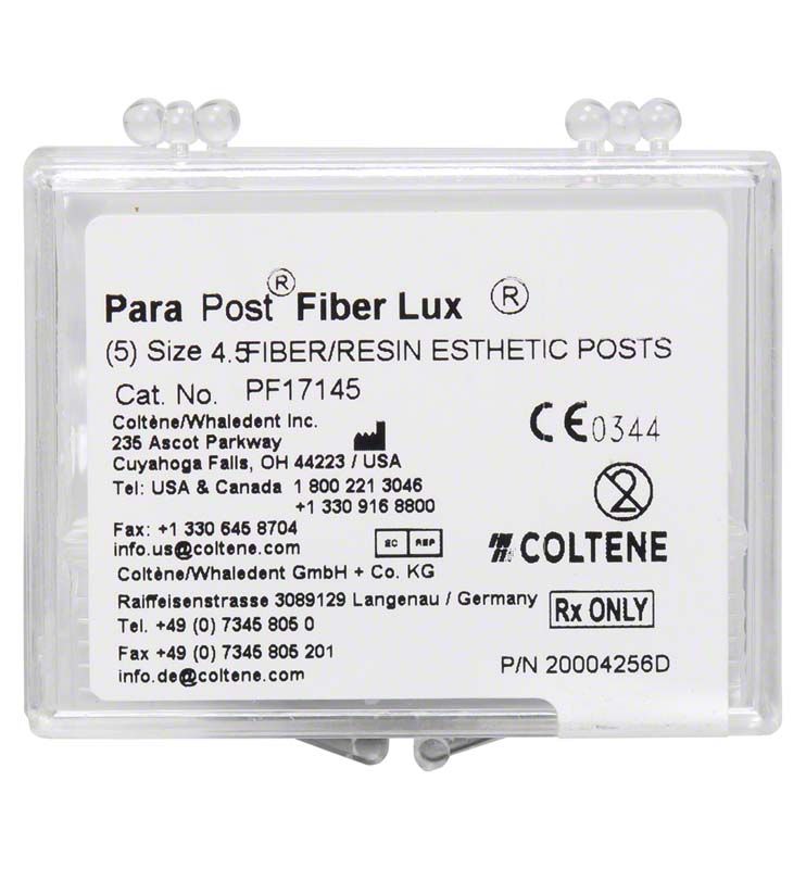 ParaPost® Fiber Lux Wurzelstifte Gr. 4.5 in Kunststoffbox von Coltene.