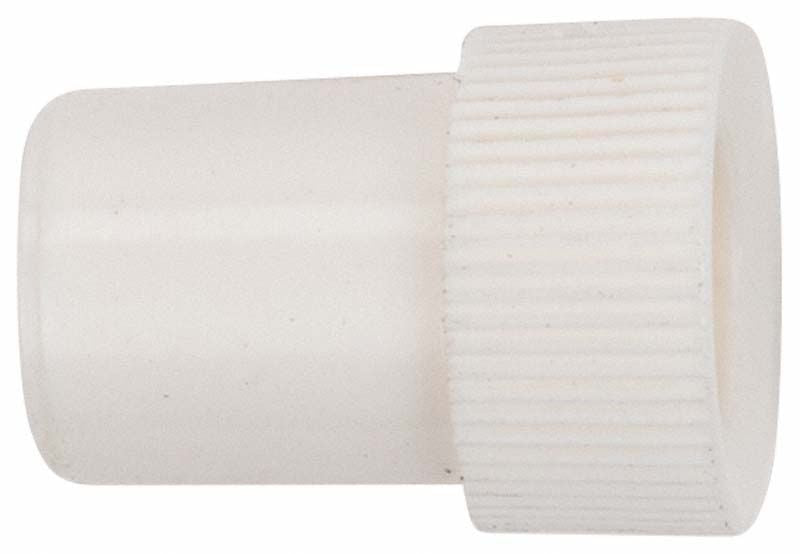 Weißer Mirasuc Adapter von 11mm auf 16mm aus Kunststoff.