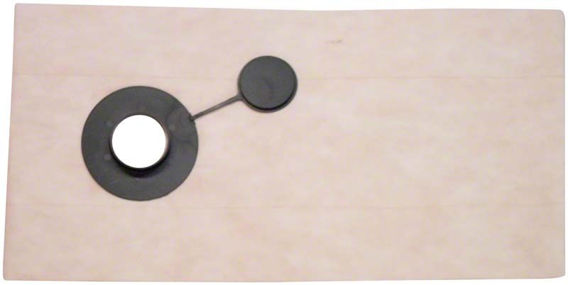 Einwegfilterbeutel für dentalen Strahlgerät mit schwarzem Anschluss.