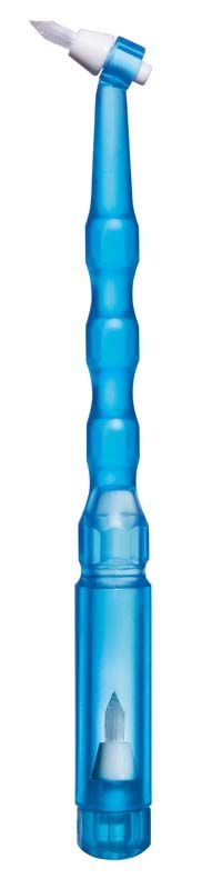 Interdentalbürste I-Prox® P Set mit konischen Borsten in Blau.