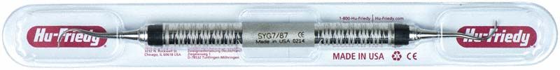 Universal-Kürette Younger-Good Figur 7/8 mit ergonomischem Griff in Kunststoffverpackung.