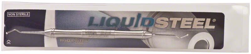 Nicht steriler LiquidSteel® Zahnaufbereiter in Originalverpackung.
