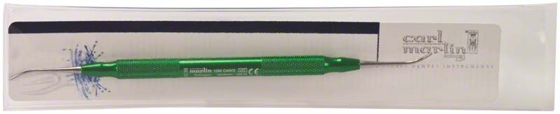 Grünes Modellierinstrument PK Thomas von Medic-Star in Verpackung.