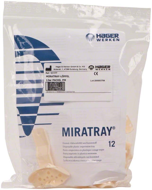 Einmal-Abformlöffel Miratray® Partiell 12er Packung von Hager Werken.