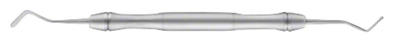 Zahnarztwerkzeug Kugel-Spatel LiquidSteel® Figur 151 mit 1,5mm und 2,0mm Breite.