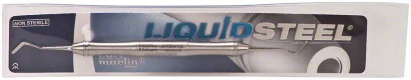 Nicht steriler Spatel LiquidSteel® Figur 159 in Verpackung.