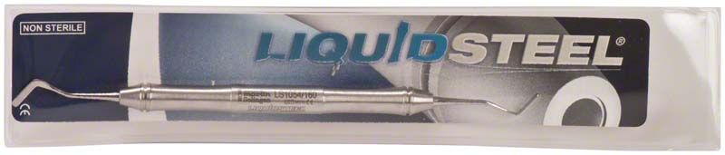 Spatel LiquidSteel® Figur 160, 2,5mm, in Kunststoffverpackung mit Logo.