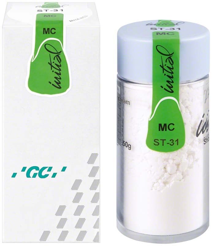 GC Initial MC Shoulder Transparent 50g ST-31 in Verpackung und Glasbehälter.