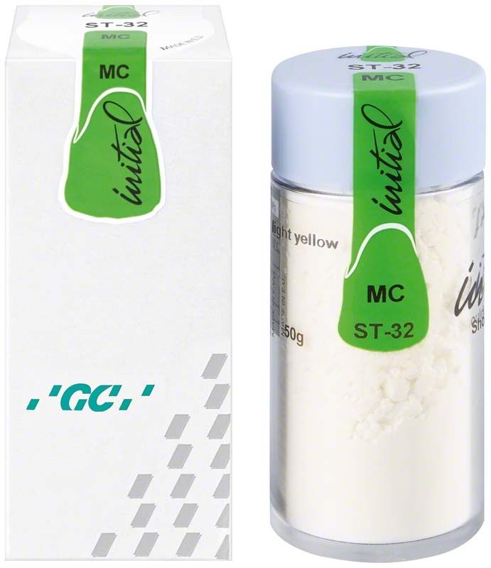GC Initial MC Shoulder Transparent 50g ST-32 in weißer Verpackung mit grünem Etikett.