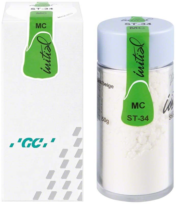 GC Initial MC Shoulder Transparent 50g ST-34 in weißer Verpackung mit grünem Etikett.