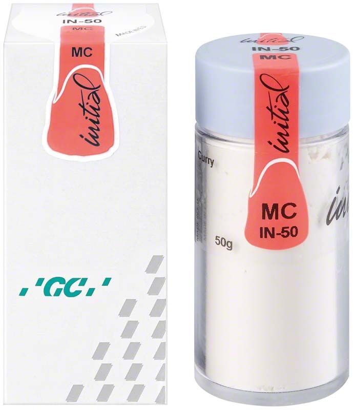 GC Initial MC INside 50g IN-50 Curry in weißer Verpackung mit grauem Deckel.