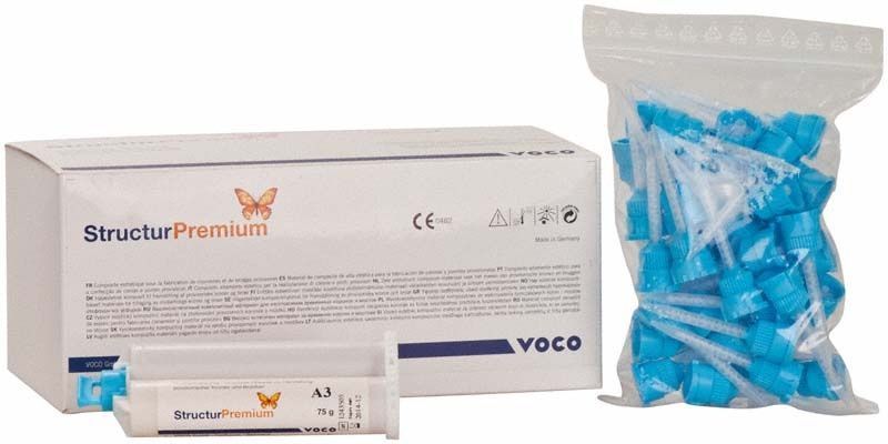 Structur premium Kartuschen A3 Packung mit blauen Verschlusskappen.