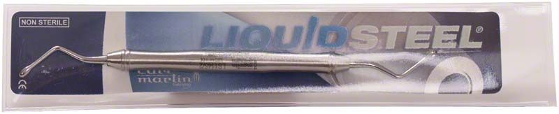 Nicht-steriles Scharfer Löffel LiquidSteel Hemmingway, 3,5mm in Verpackung.