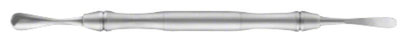 Raspatorium LiquidSteel® doppelendig, 5,0mm und 7,5mm, metallisch glänzend.