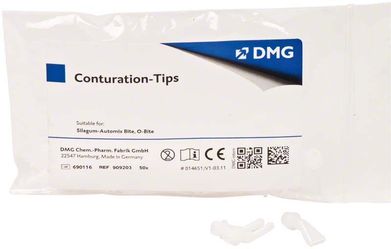 Verpackung der Conturation Tips für Silagum-Automix Bite von DMG.