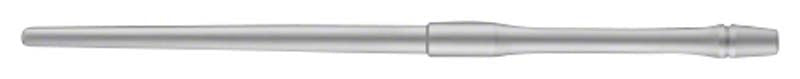 Mundspiegelgriff mit amerikanischem Gewinde, dünnes Design in Silberoptik.