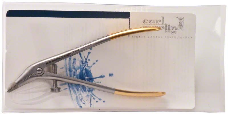 Teleskopkronenzange diamantiert von Carl Martin in Verpackung.