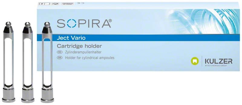 SOPIRA® Ject Vario Zylinderampullenhalter vor Verpackung.
