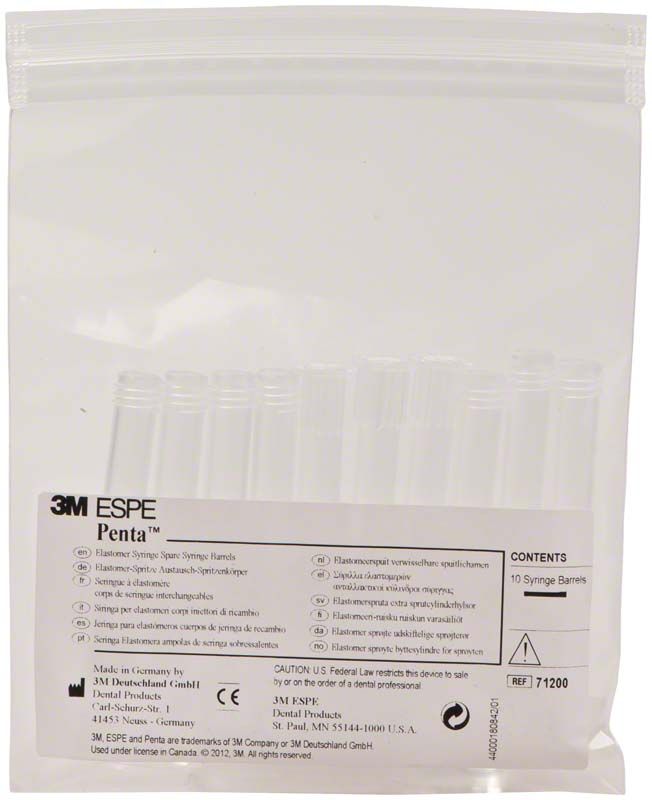 Penta Austauschspritzenkörper in transparenter Kunststoffverpackung mit 3M-Logo.