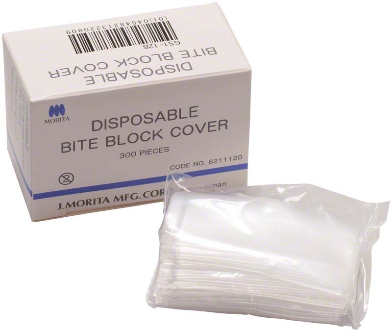 Verpackung mit 300 Veraviewepocs 3D R100 Aufbisshüllen für Panoramaröntgengeräte.