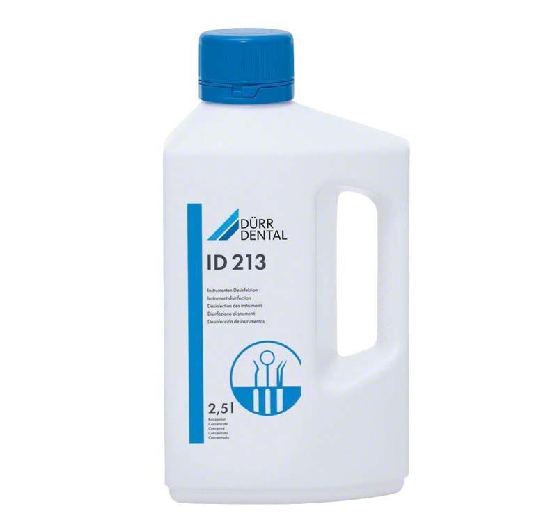 Hochwirksames Instrumentendesinfektionsmittel ID 213 von Dürr Dental, 2,5 Liter.