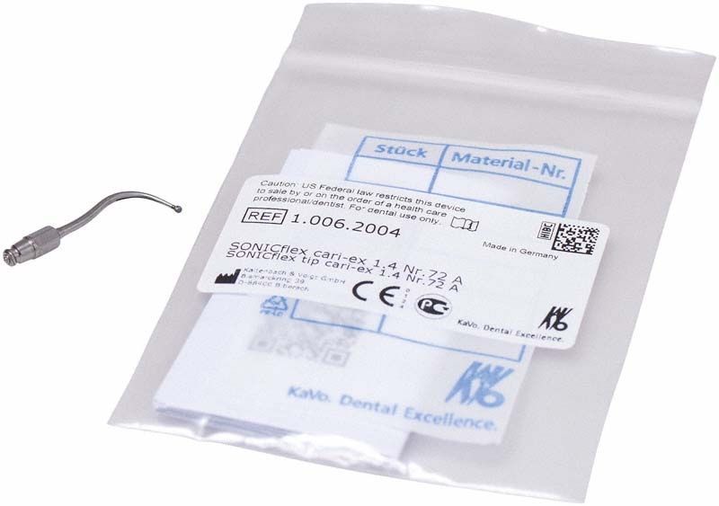 SONICflex cariex TC Spitze Form 72A mit Verpackung und Etikett.