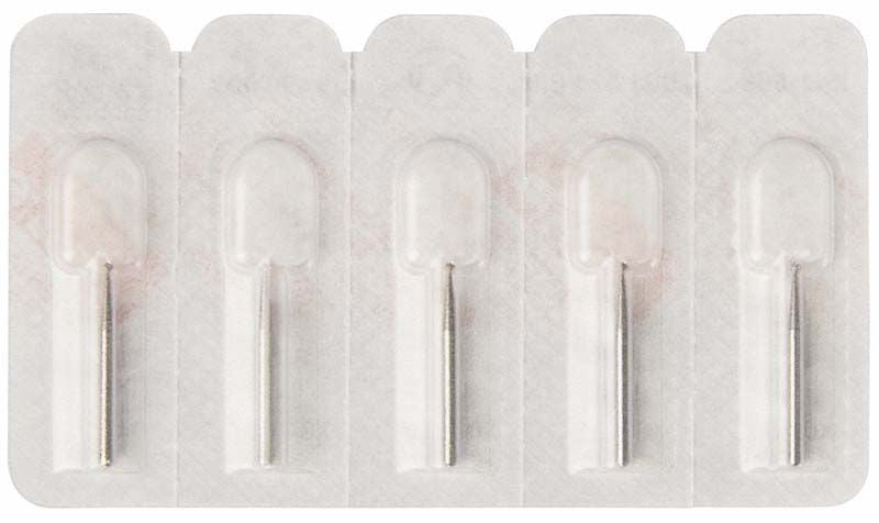 Blisterpackung mit fünf Diamantbohrern, Modell FG 801 009.